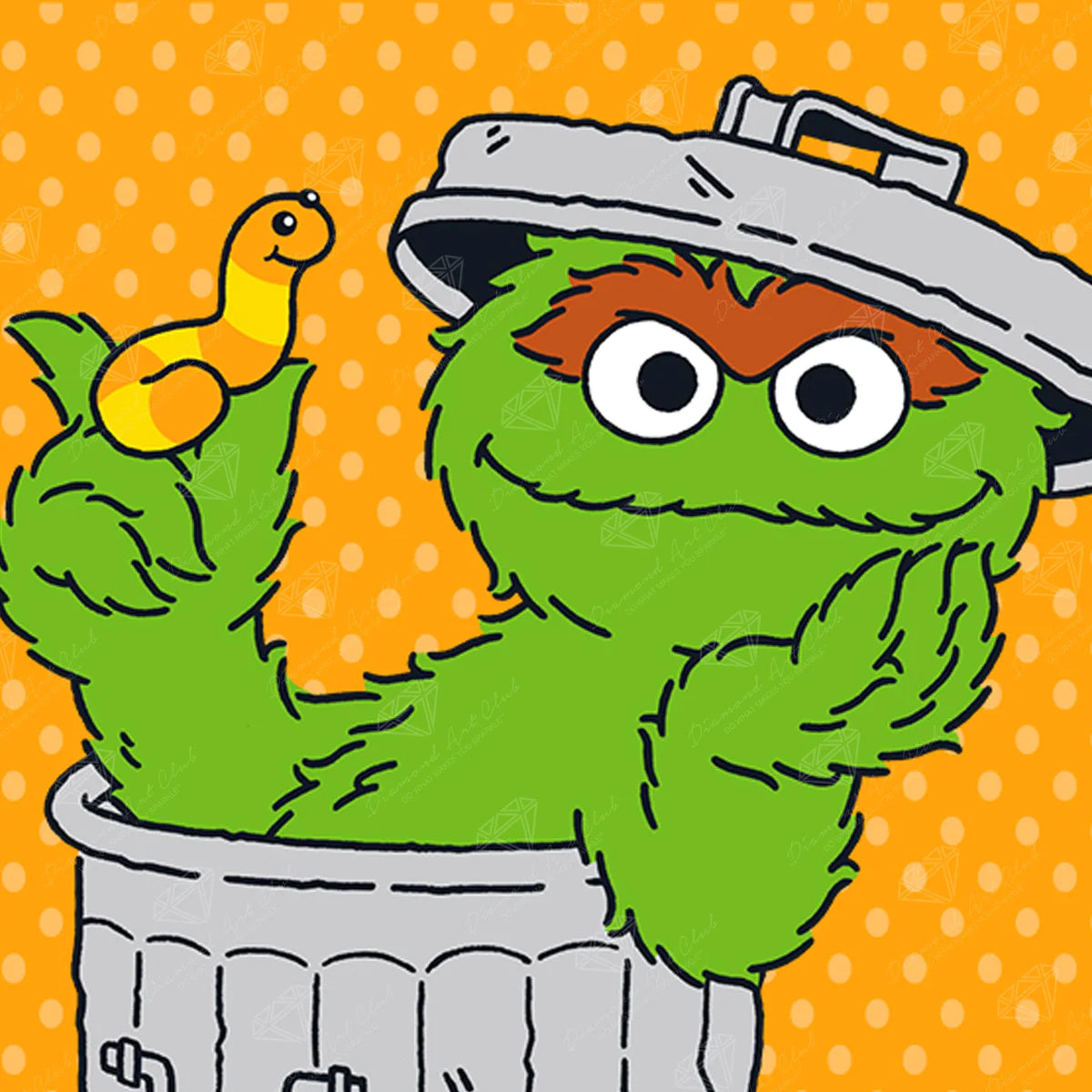 Diamond Art Club Sesame Street Oscar The Grouch Portrait